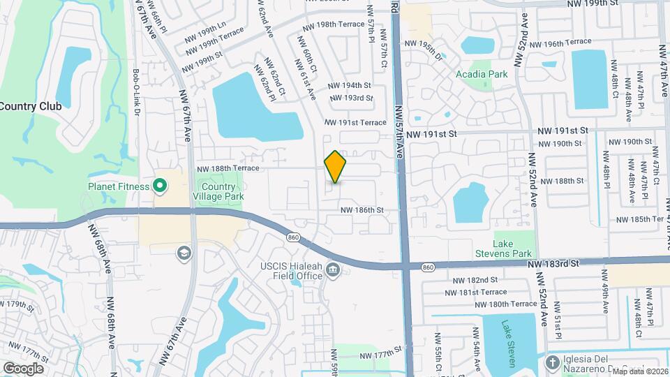 18785 NW 62nd Ave Map and Location Details