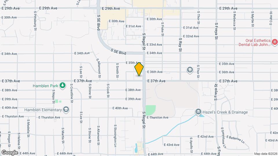 2815 E 37th Ave Map and Location Details