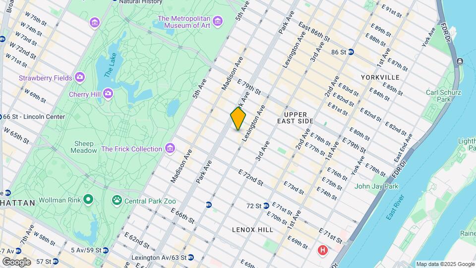 120 E 75th St Map and Location Details