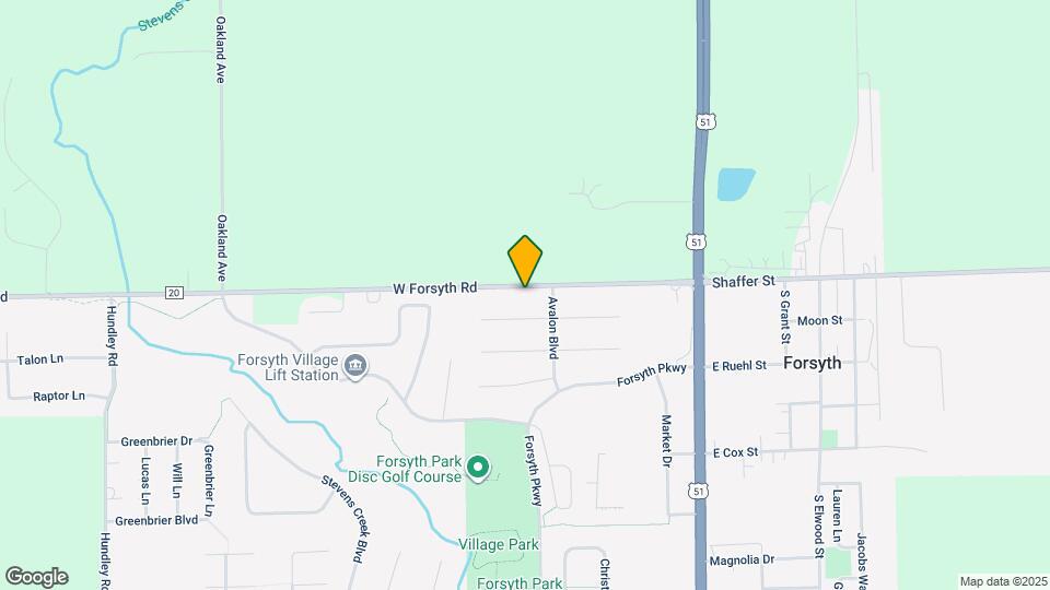 425 W Forsyth Rd Map and Location Details