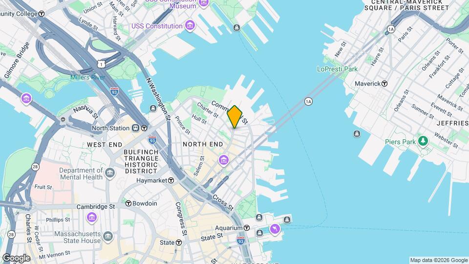 431-439 Hanover St Mapa y Detalles de la Ubicación