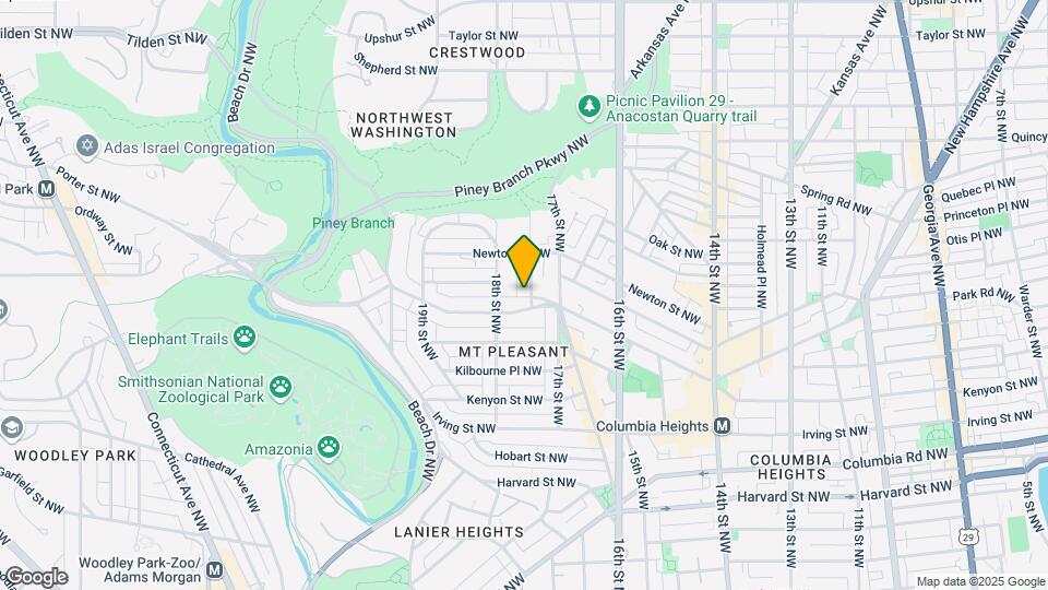 3314 Mt Pleasant St NW Map and Location Details