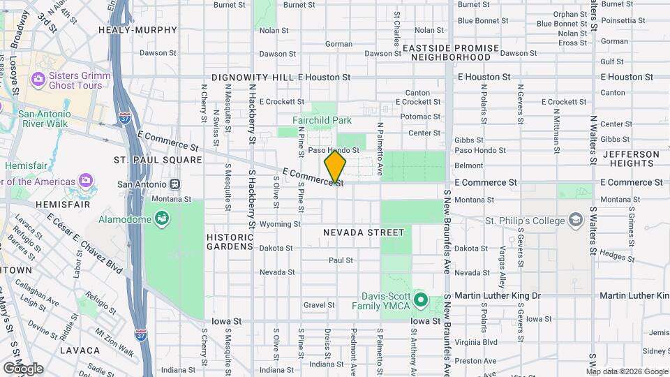 1750 E Commerce St Mapa y Detalles de la Ubicación