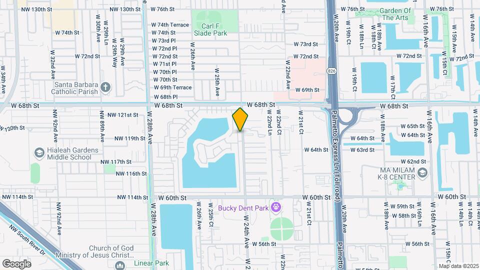 6535 W 24th Ct Map and Location Details