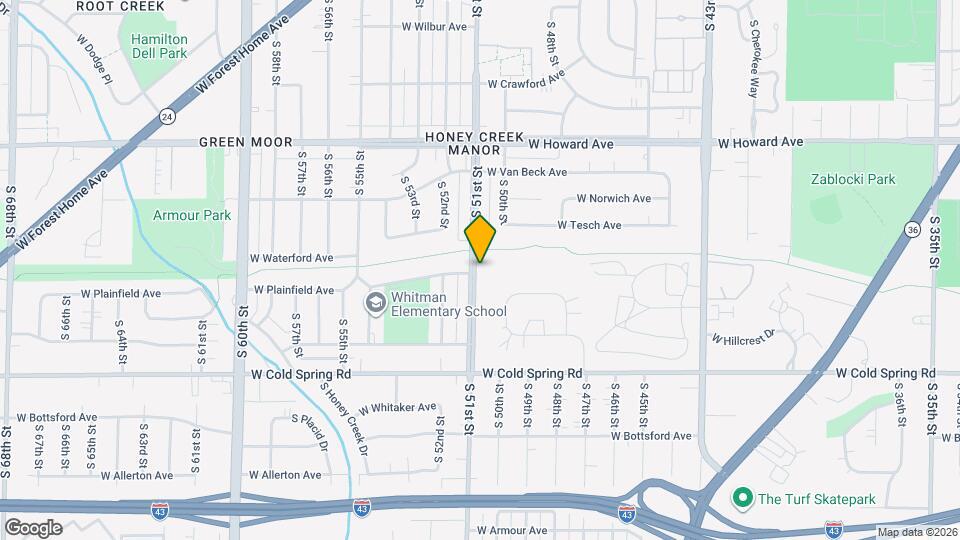 4100 S 51st St Map and Location Details