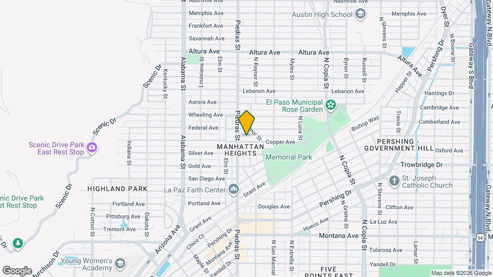 2909 Copper Ave Map and Location Details
