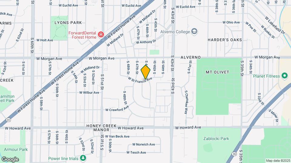 4605 W St Francis Ave Map and Location Details