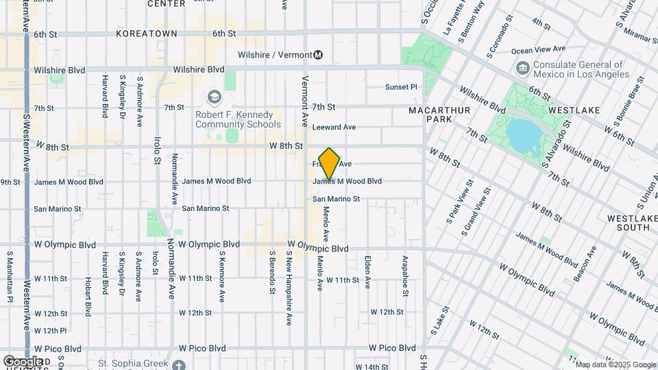 2834 James M Wood Blvd Mapa y Detalles de la Ubicación