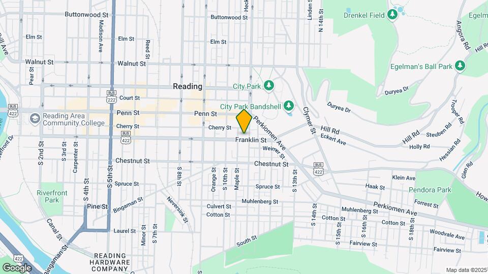 1043 Franklin St Map and Location Details