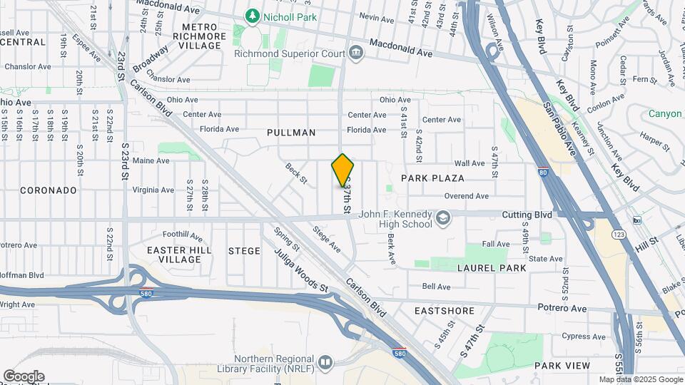 381 S 37th St Map and Location Details