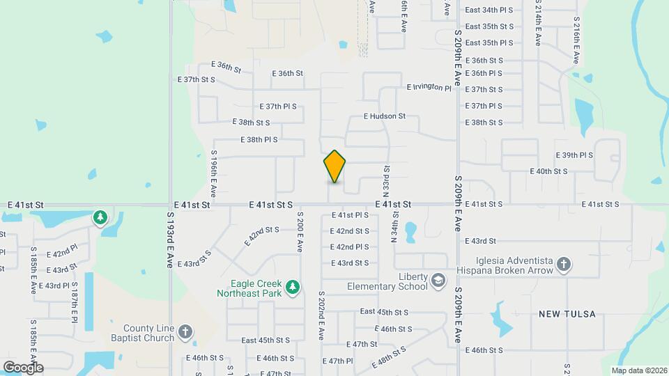 4017 S 201st E Ave Mapa y Detalles de la Ubicación