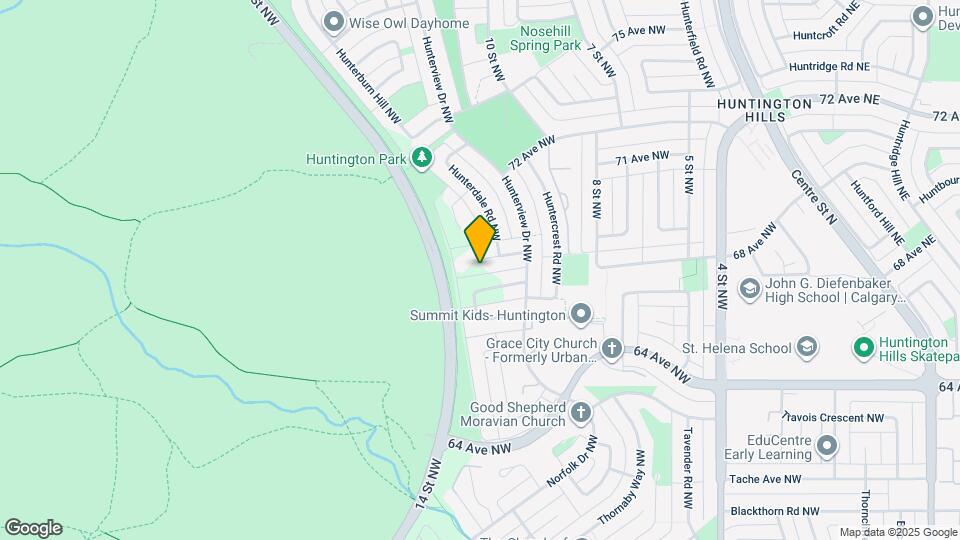 1035 Hunterdale Pl NW Map and Location Details