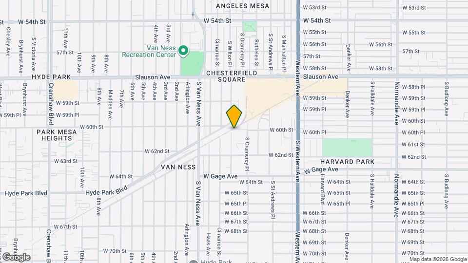 6006 S Wilton Pl Mapa y Detalles de la Ubicación