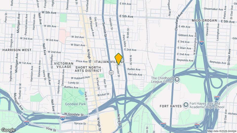 844 Hamlet St Mapa y Detalles de la Ubicación