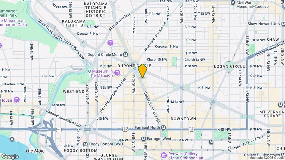 1329 Connecticut Ave NW, Unit 201 Map and Location Details