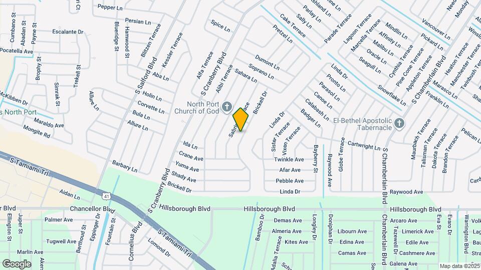 5197 Brickell Dr Map and Location Details