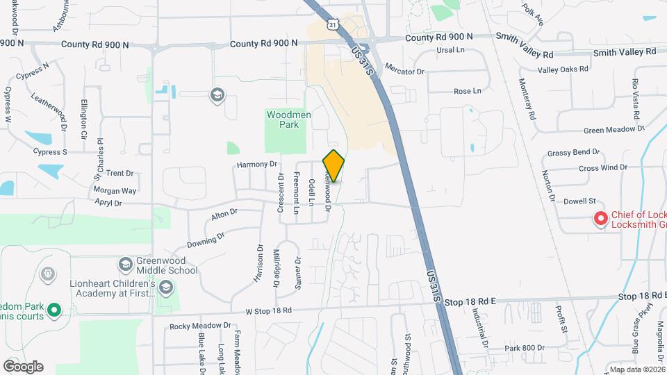 1245 Kenwood Dr Map and Location Details