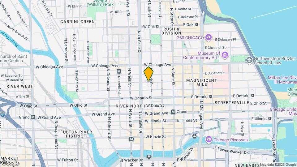 109 W Huron St Mapa y Detalles de la Ubicación