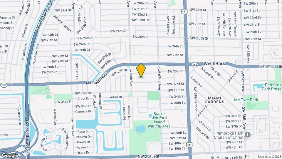 6315 SW 32nd St Map and Location Details