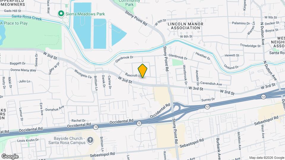 1761 W 3rd St, Unit 1765 W. 3rd St.Santa Rosa Mapa y Detalles de la Ubicación