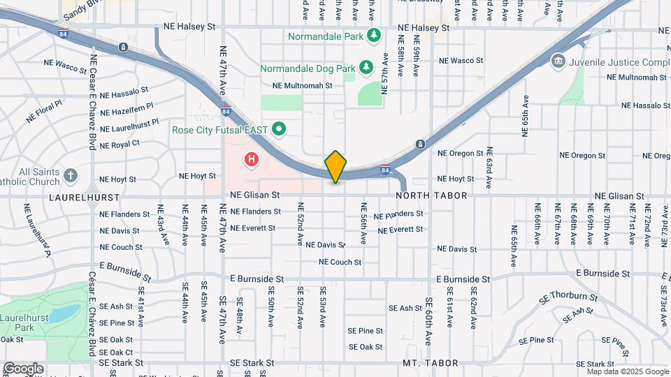 5405 NE Glisan St Map and Location Details