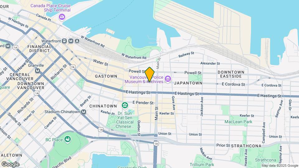144 E Cordova St Map and Location Details