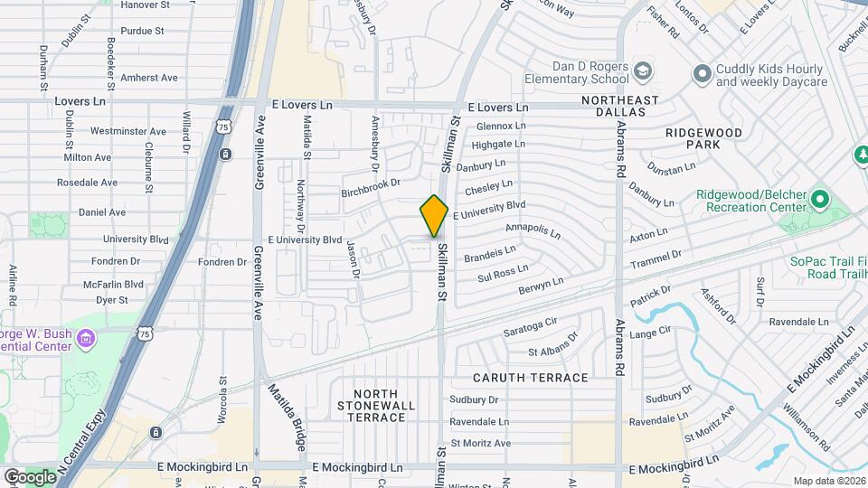 4719 Skillman St Map and Location Details