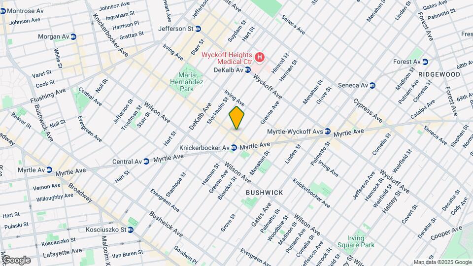 423 Knickerbocker Ave-Unit -2nd floor Map and Location Details