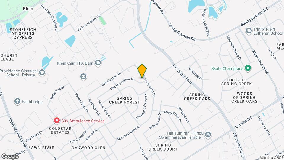 6206 Rippling Hollow Dr Map and Location Details