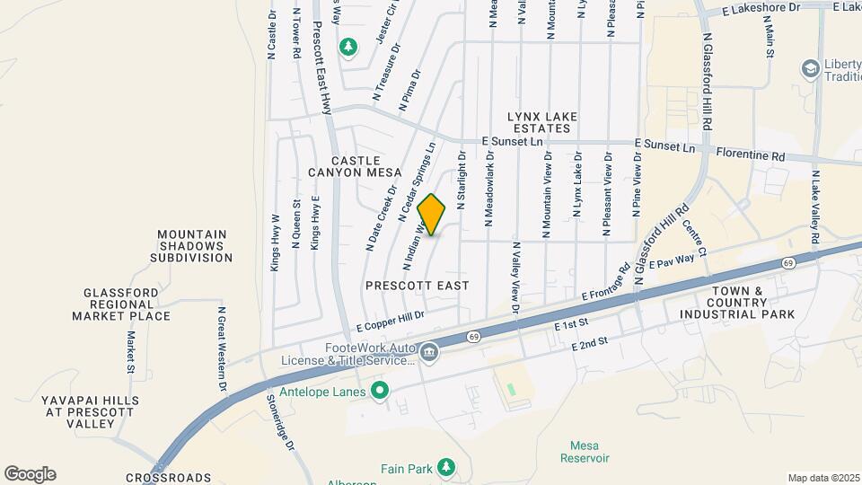 2890 N Superstition Ln Map and Location Details