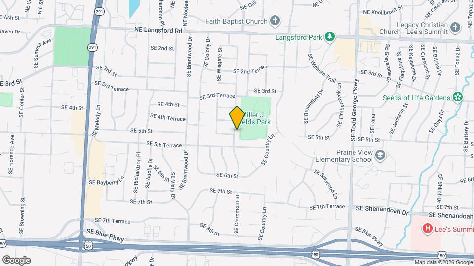 417 SE Claremont St Mapa y Detalles de la Ubicación