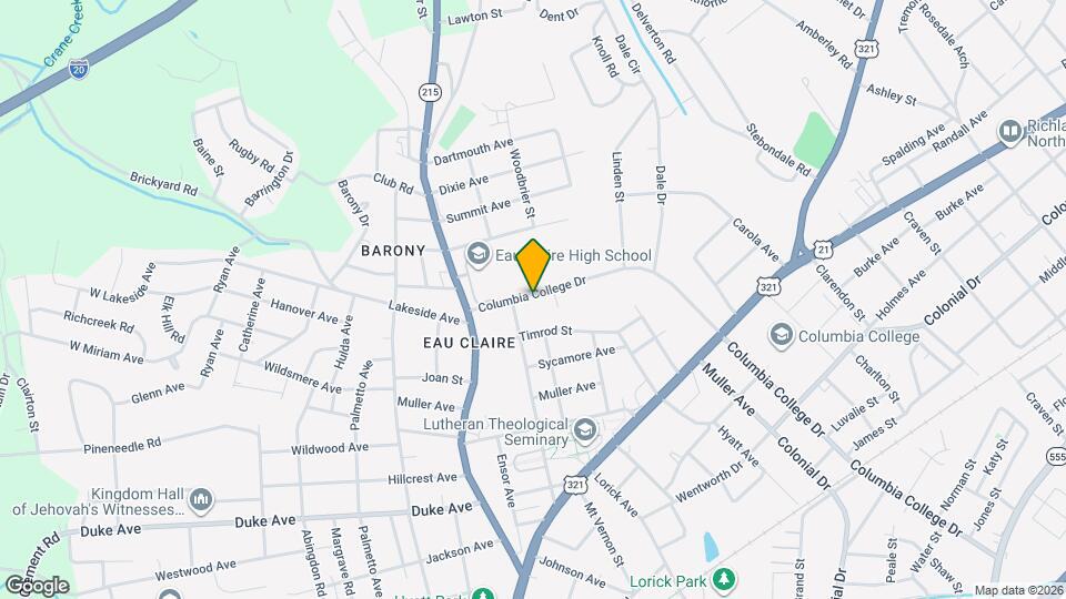 716 Columbia College Dr Map and Location Details