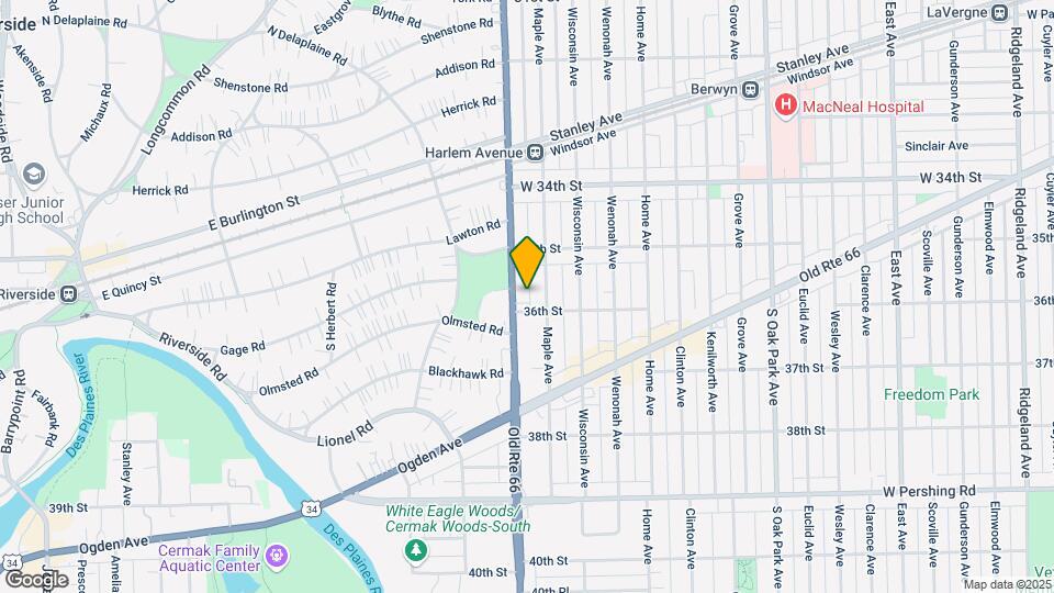 3533 S Harlem Avenue Gdn Map and Location Details