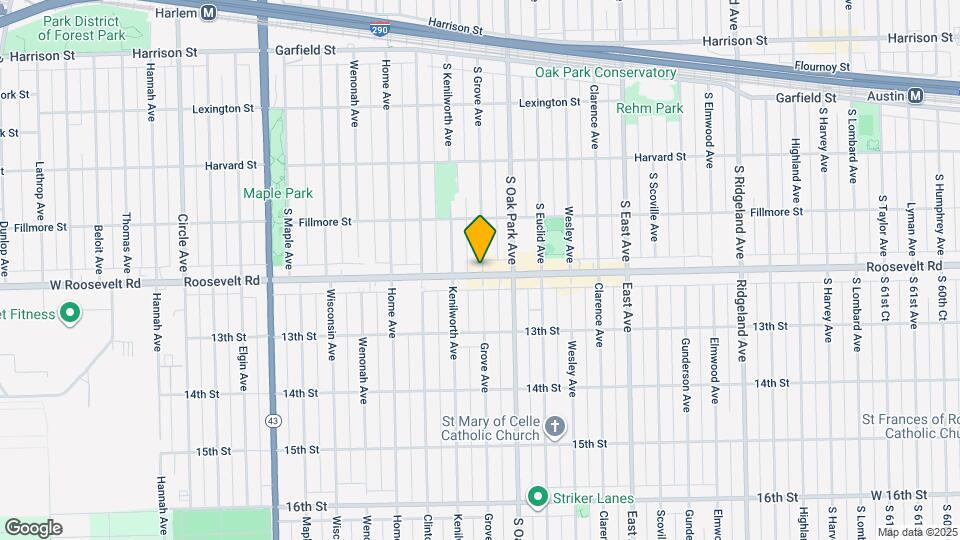 1193 S Grove Ave Map and Location Details