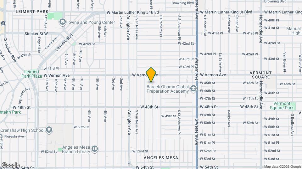 4503 S Wilton Pl, Unit #1 Mapa y Detalles de la Ubicación