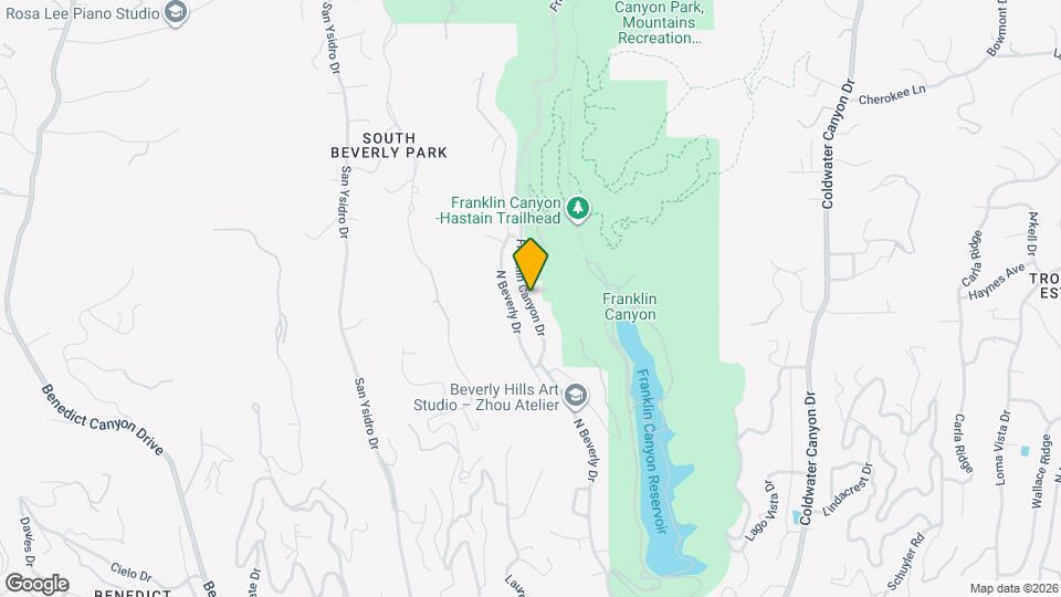 1808 Franklin Canyon Dr Map and Location Details