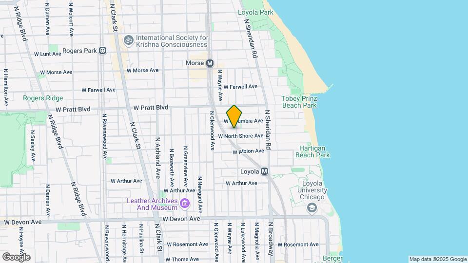 1300 W North Shore Ave Mapa y Detalles de la Ubicación