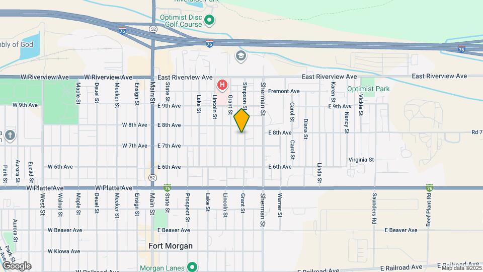 815 Simpson St Map and Location Details