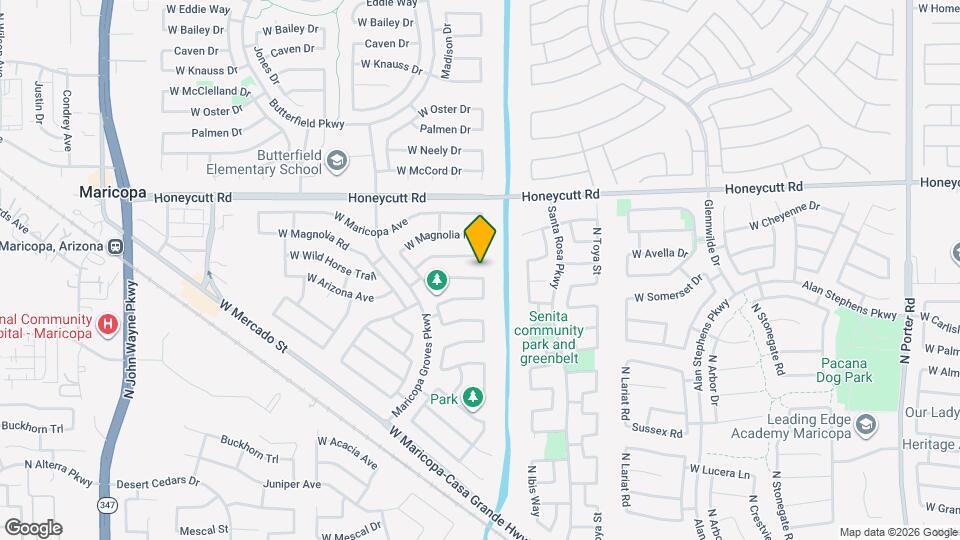 43206 W Arizona Ave Map and Location Details