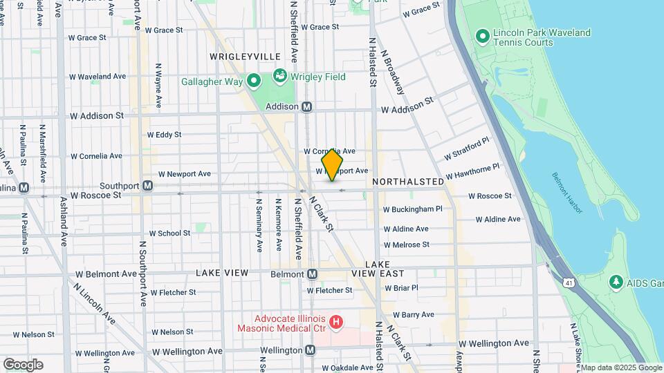 902 W Roscoe St, Unit 3 Map and Location Details