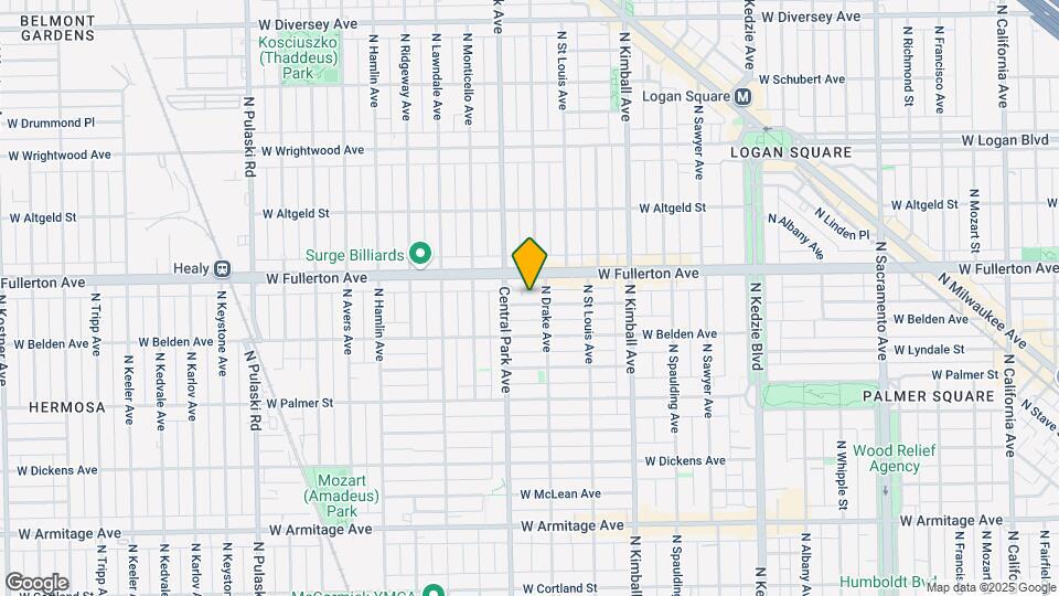 3556 W Medill Ave, Unit 1 Map and Location Details