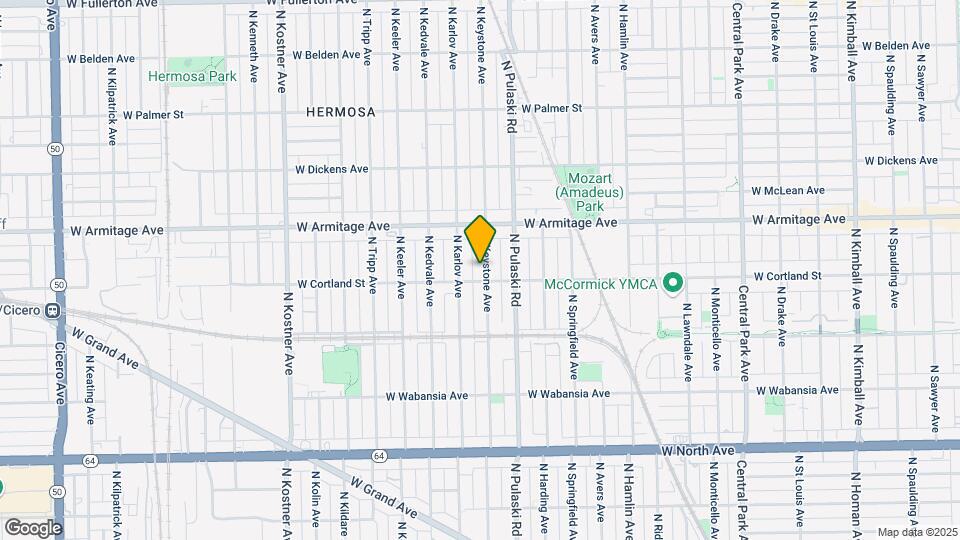 1908 N Keystone Ave Map and Location Details