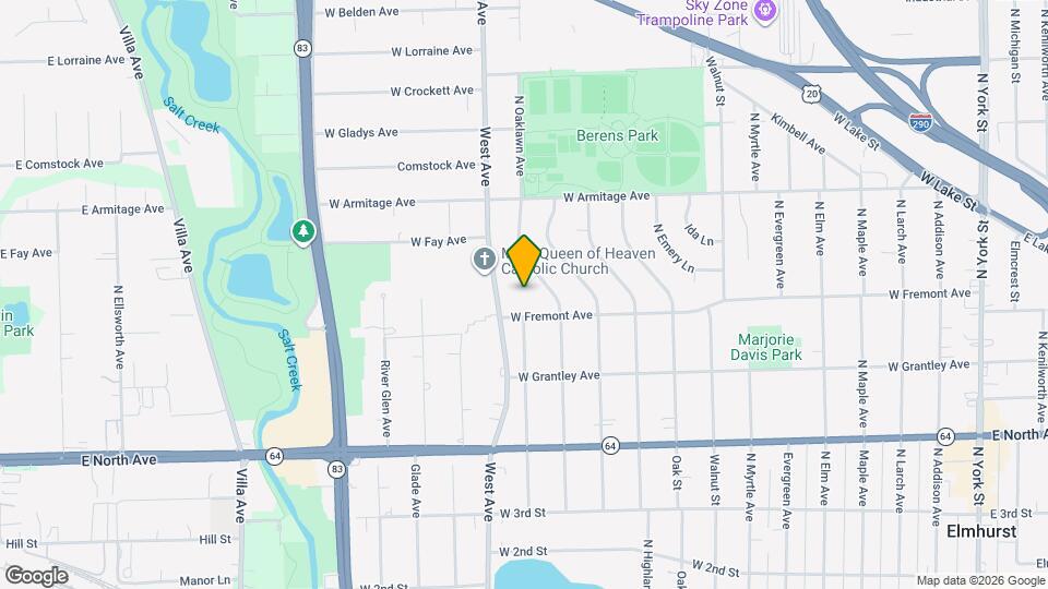 430 N Highview Ave Map and Location Details