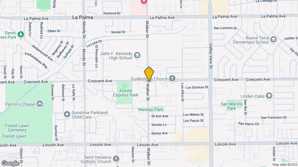 8508 Walker St Map and Location Details