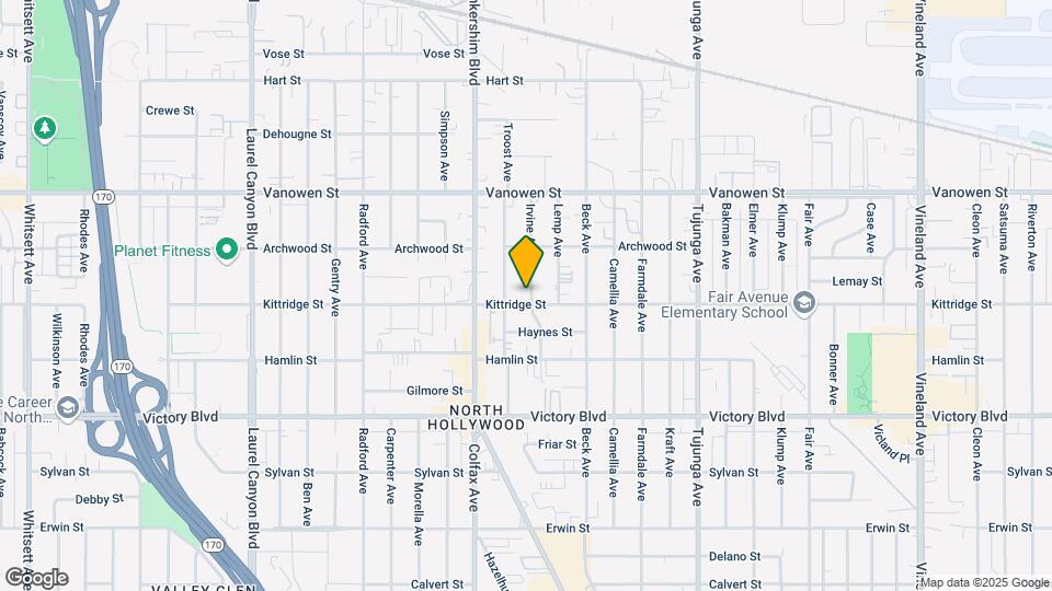 6613 Irvine Ave Map and Location Details