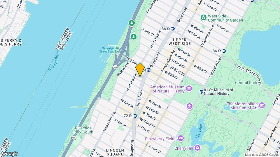 233 W 77th St Map and Location Details
