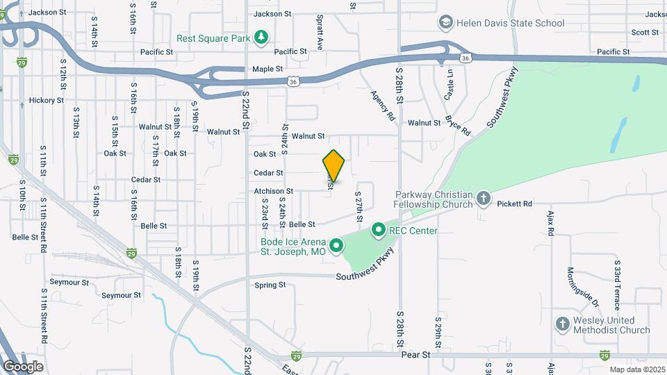 2601 Glenn St Map and Location Details