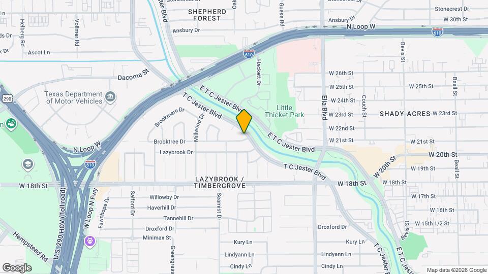 2303 W T C Jester Blvd Map and Location Details