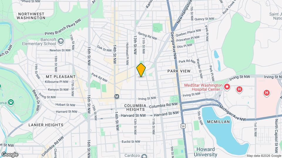 1207 Lamont St NW Map and Location Details