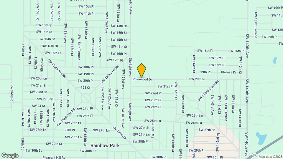 14981 SW 20th Pl Map and Location Details